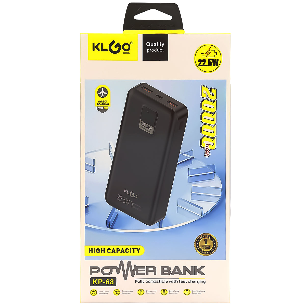 Пристрій зарядний PowerBank 20000 мА·год (105728) - купити за