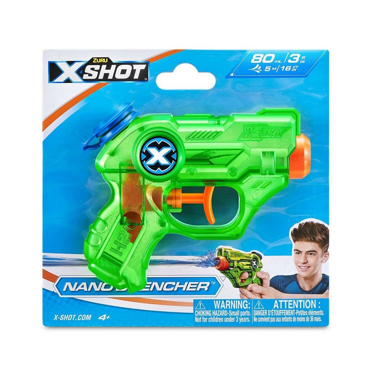 Бластер іграшковий водяний ZURU X-Shot Warfare Nano Drencher