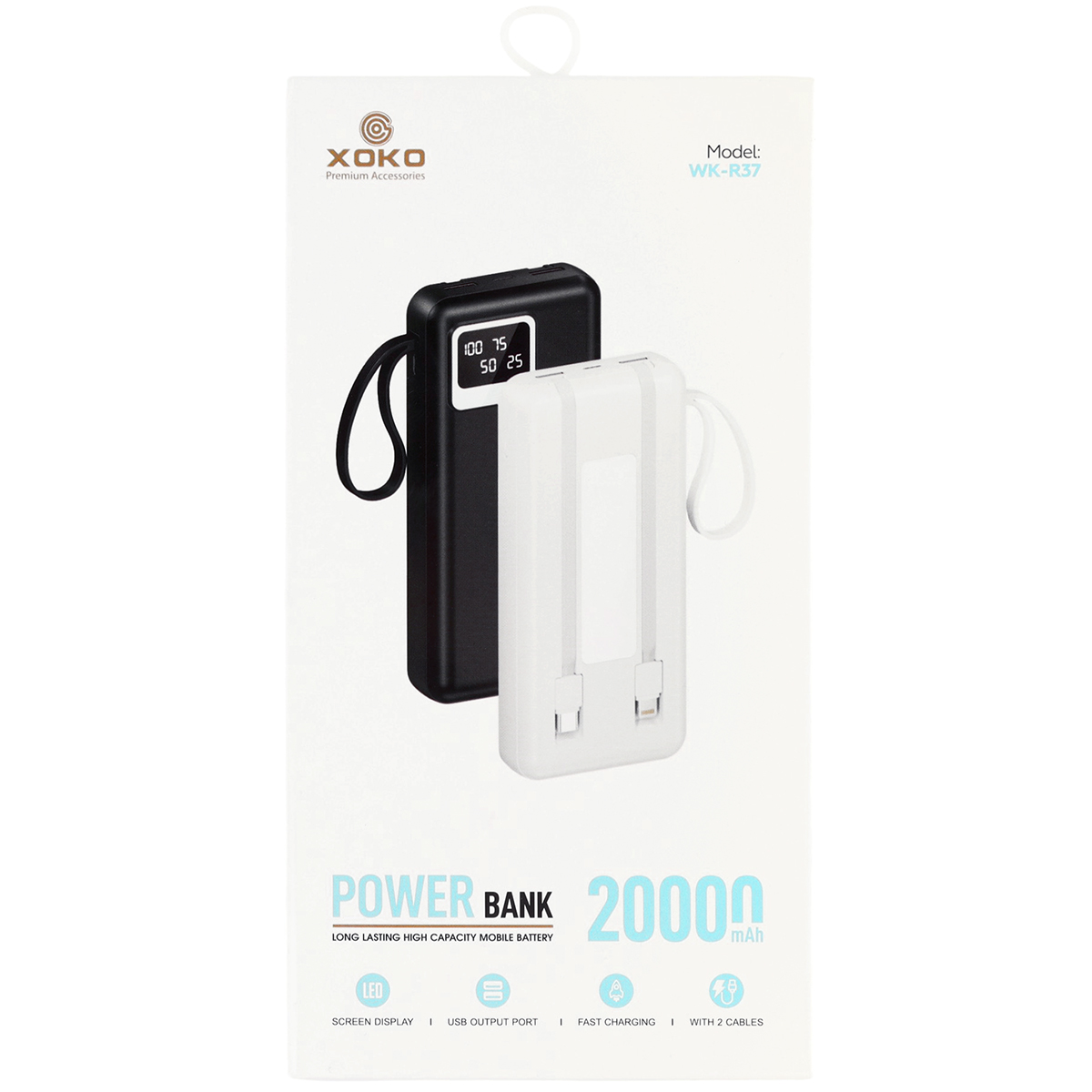Пристрій зарядний універсальний PowerВank XоKо WK-R37 20000 mAh
