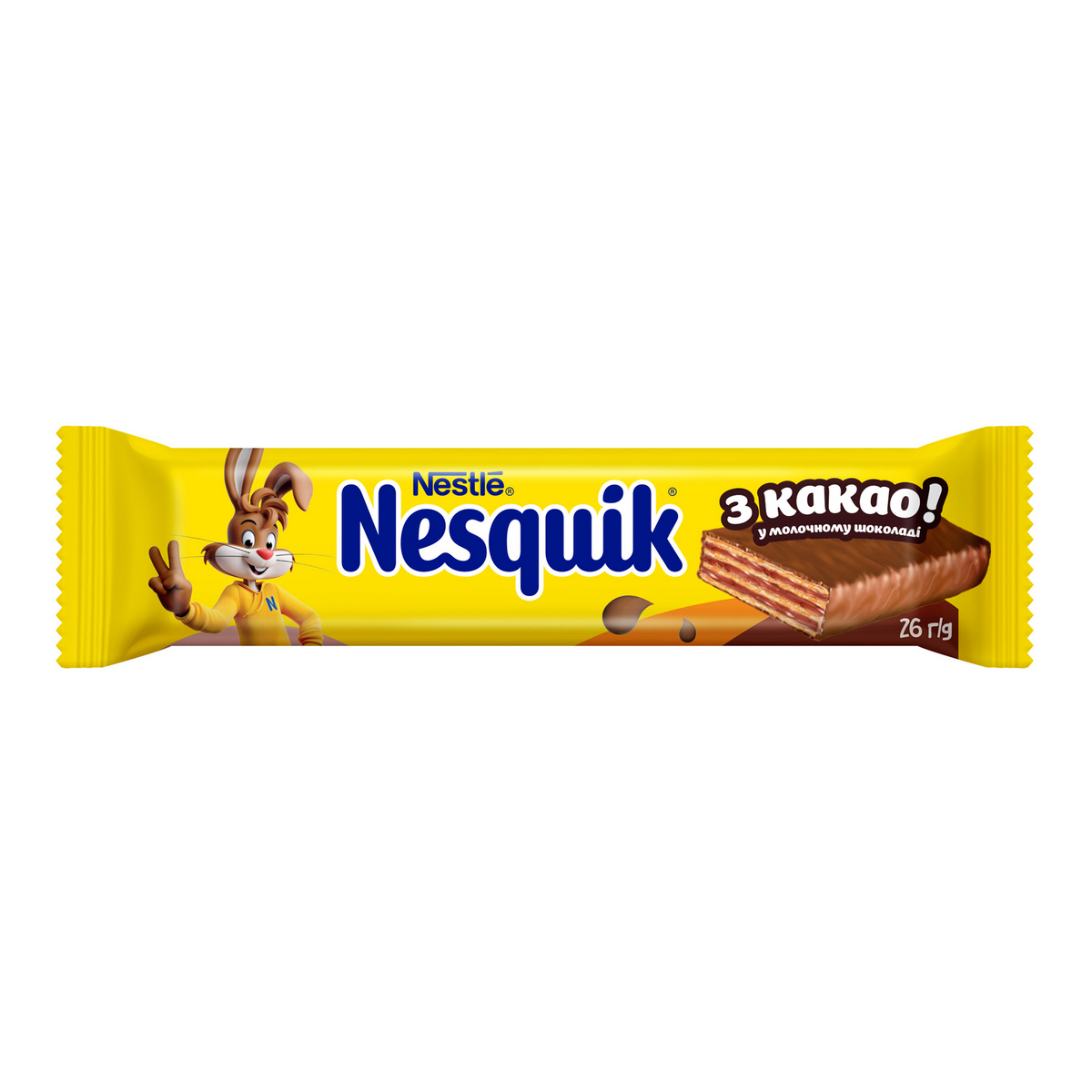 Вафля в молочному шоколаді Nesquik з какао 26 г (130061) - купити