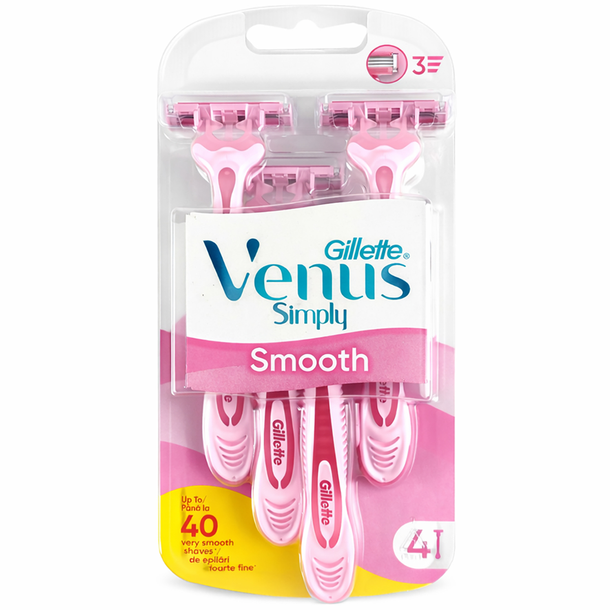Набір станків GILLETTE SIMPLY VENUS 3 4 штук/упак. (50974