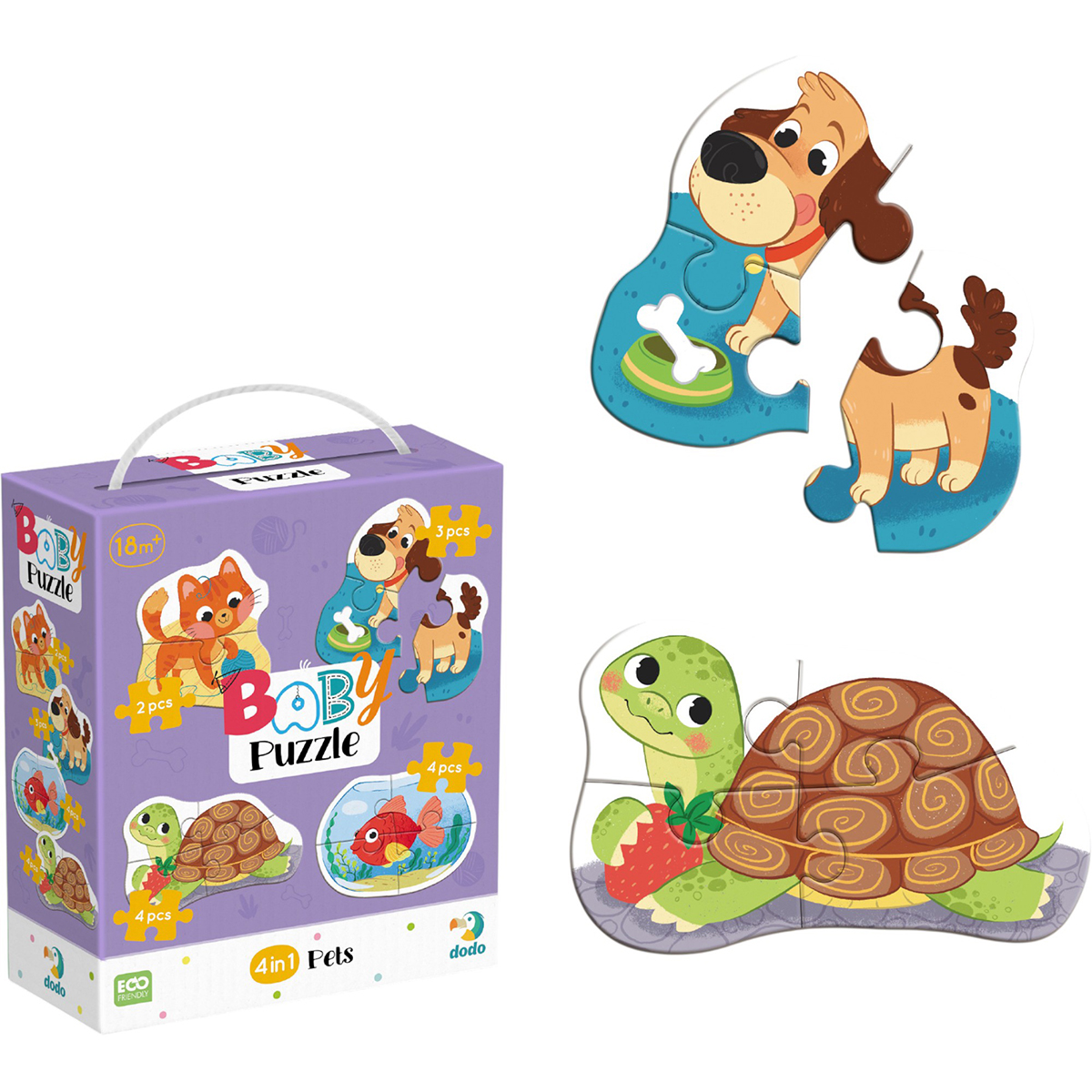 Пазли картонні 4в1 DoDo Baby в асортименті (132309) - купити за