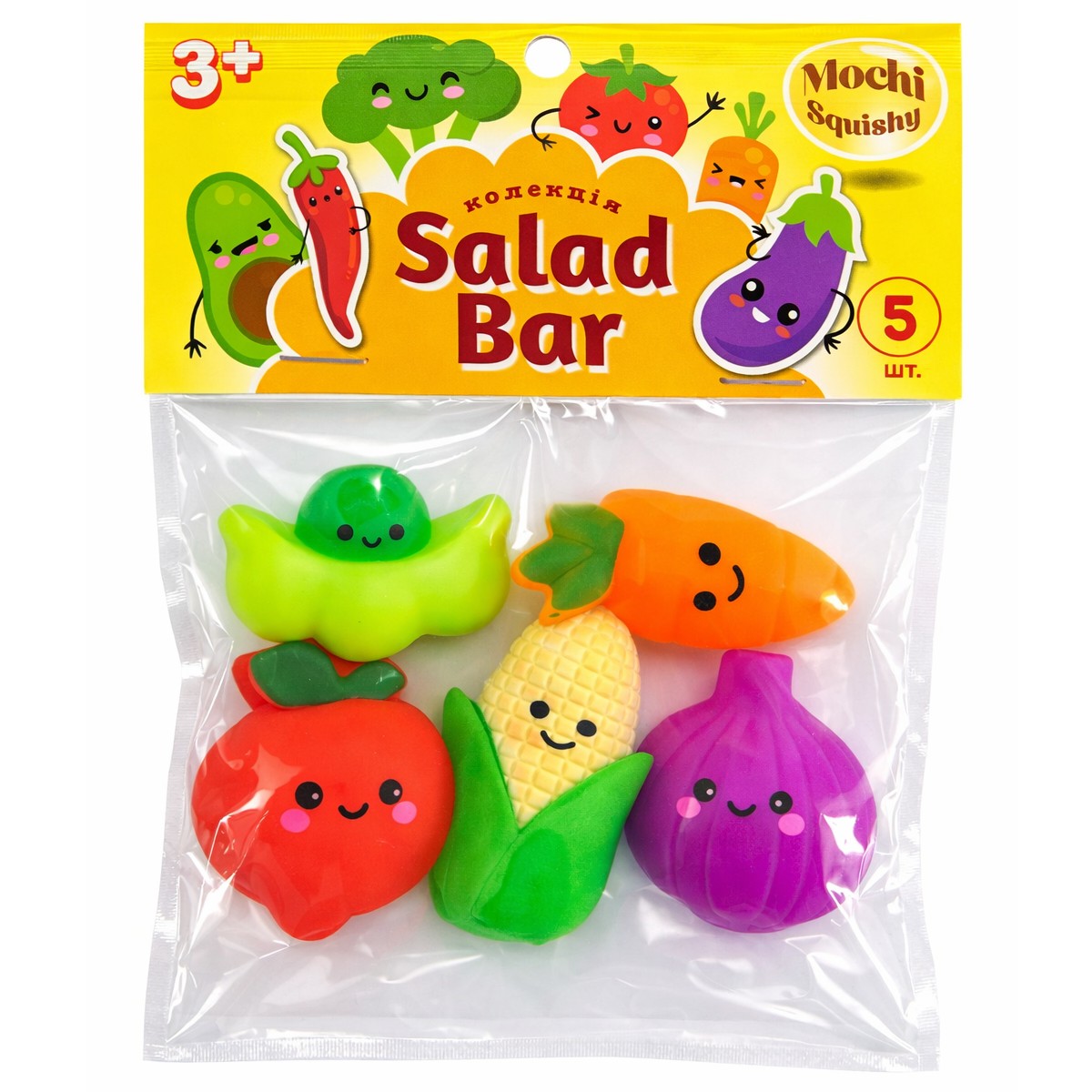 Набір іграшок-антистрес Monster Gum Mochi squishy Salad bar