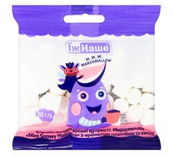 Маршмелоу Їж Наше Mini Snowy Mallows Пломбір, ваніль 20 г