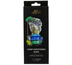 Набір фарб акрилових Pictoria ArtVibe в тюбиках 12 кольорів