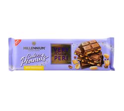 Шоколад молочний Millennium Very Peri з начинкою печива, арахісу 270 г