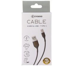 Кабель USB-Type-C Cyboo білий
