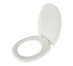 Сидіння для унітазу пластикове з кришкою Sanit-plast біле