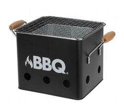 Гриль портативний міні з решіткою, ручками BBQ