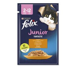 Корм для кошенят Felix Fantastic Курка пауч 85 г