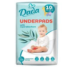 Пелюшки гігієнічні поглинаючі дитячі Dada 60х60 см 10 шт/уп.