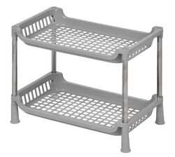 Етажерка для ванної кімнати пластикова Fabrika Home 2 яруси
