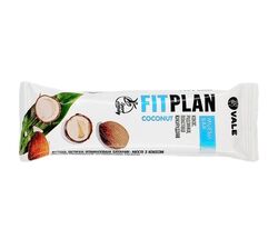 Батончик-мюслі Fitnes Plan з кокосом частково глазурований