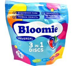 Капсули для прання Bloomie 3в1 Універсальні 17 г х 10 шт/уп