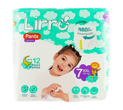 Підгузки-трусики дитячі Lirro 7" 18+кг, 24 шт/пач.