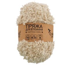 Пряжа для в'язання кучерява Craft time 100 г, 38 м тон №04
