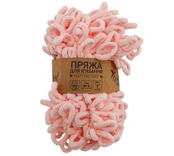 Пряжа для в'язання руками плюшева Craft time 100 г, 7 м тон №6