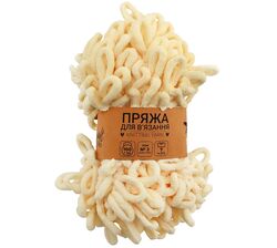 Пряжа для в'язання руками плюшева Craft time 100 г 7 м тон №2