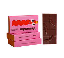 Батончик в молочно-шоколадній глазурі Жуколад з личинками 30 г