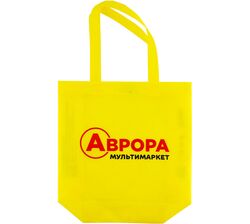 Екосумка для покупок зі спанбонду Аврора жовта 30х27х10 см