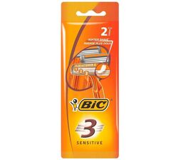 Набір станків BIC3 3 леза 2 шт/уп. жовта упаковка