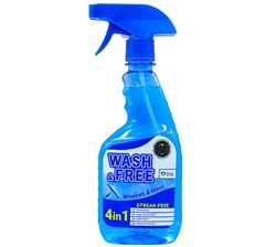 Засіб для миття скла, дзеркал Wash&Free 4в1, спрей 500 мл
