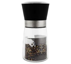Млинок для спецій скляний ручний Excellent Houseware чорний