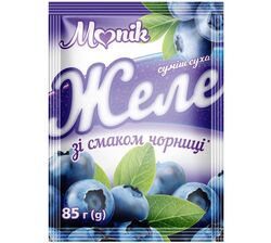 Желе Monik зі смаком чорниці 85 г
