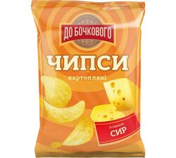Чипси картопляні ДО БОЧКОВОГО зі смаком сиру 100 г