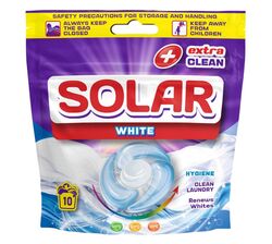 Капсули для прання білих речей Solar White 20 г х10 шт/уп