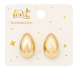 Сережки-гвіздочки жіночі Lovit Овал