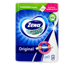Набір рушників паперових Zewa Wisch&Weg Original 2 шари 2 шт/уп.