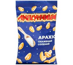 Арахіс смажений ЛУСКУНЧИКИ солоний 100 г