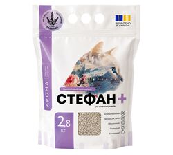 Наповнювач для котячого туалету гігієнічний бентонітовий Стефан Лаванда 2,8 кг
