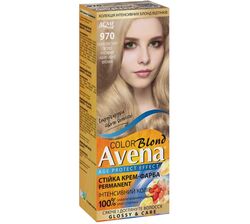 Крем-фарба для волосся стійка Avena Blond Color Попелястий світло-русявий 970