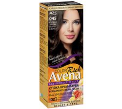 Крем-фарба для волосся стійка Avena Rich Color Морозний каштан 045