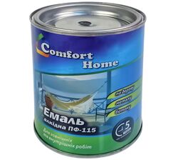 Емаль алкідна Comfort Home ПФ-115 чорна 0,8 кг