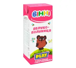 Сік Вінні яблучно-полуничний 0,2 л