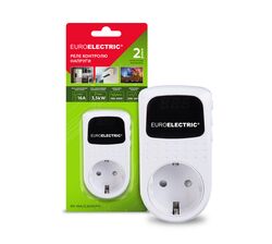 Реле контролю напруги з дисплеєм EUROELECTRIC біле 16А