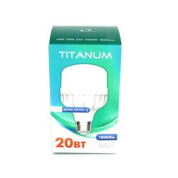 Лампа LED TITANUM A80 E27 6500К 220В 20Вт