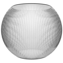 Ваза для квітів скляна TREND GLASS SPHERE STRIPES 15,5 см