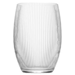 Ваза для квітів скляна ребриста TREND GLASS LYRA 20 см