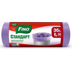 Пакети для сміття FINO Стандарт фіолетові 35 л, 30 шт/рул.