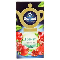 Чай чорний SONNET Гранат фільтр-пакети 1,5г х 20шт/пач.