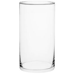 Ваза для квітів скляна гладка TREND GLASS FLORA прозора 29 см