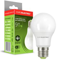 Лампа LED з датчиком руху EUROELECTRIC A60 9 Вт E27 4000 K