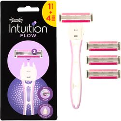 Набір бритва для гоління Wilkinson Sword Intuition Hybrid 3 Flow 1+4 змінні касети