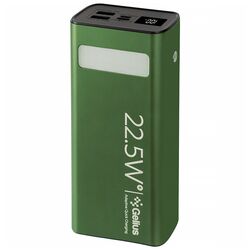 Пристрій зарядний PowerВank Gelius Lightstone GP-PB300 зелений 30000 mAh