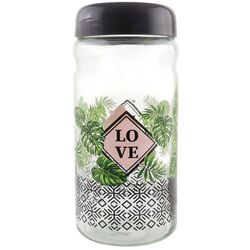 Баночка для сипучих скляна Renga Love 1,8 л