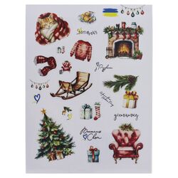 Наліпки тематичні серія Різдвяні середні